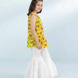 Printed Cotton Satin Dress