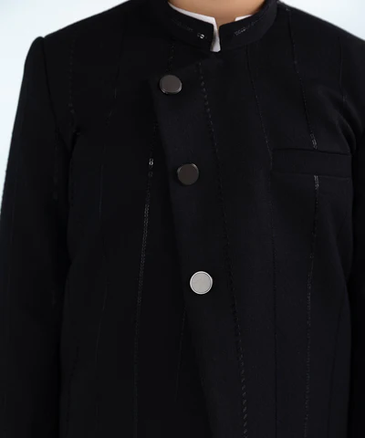 Embroidered Jacquard Waistcoat - Image 4