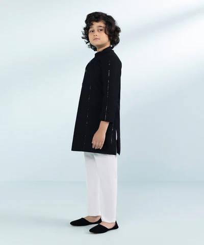 Embroidered Jacquard Waistcoat - Image 2