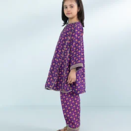 2 Piece – Embroidered Raw Silk Suit